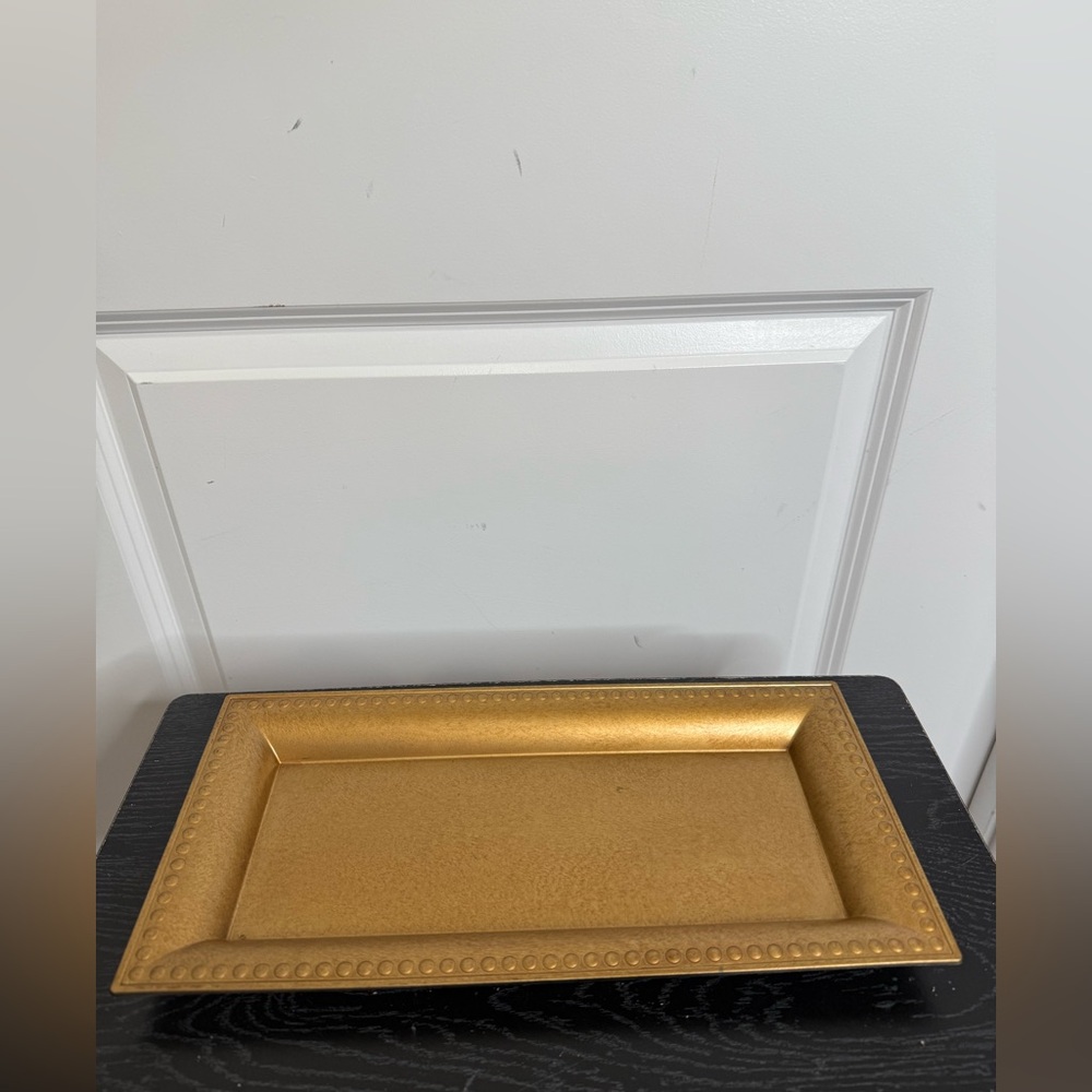 Gold Decor Charger Tray